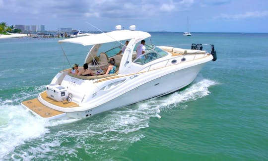 Flawless 36ft Sundancer SeaRay for 10 people in Cancún, Quintana Roo