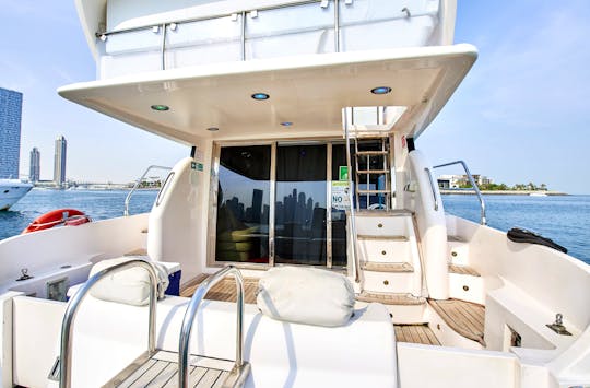 1 Hour FREE JETSKI | Luxury 55ft Dubai Yacht For 18 People 