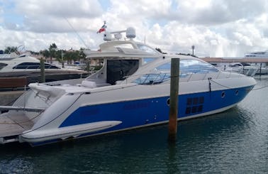 62ft Azimut Power Mega Yacht Rental in Uvero Alto Punta Cana, Dominican Republic