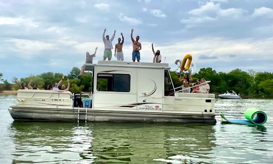 Cove Ready Party Barge on Lewisville Lake