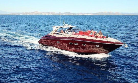 58' Sunseeker Yacht Red in Cabo San Lucas