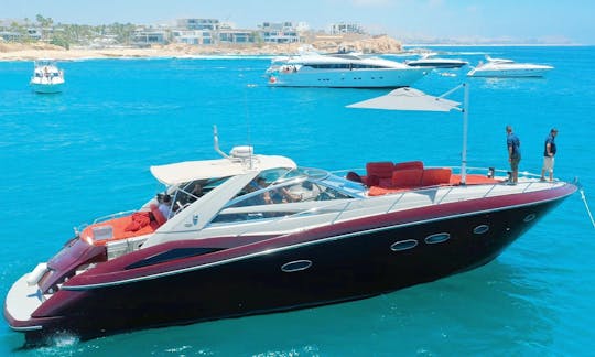 58' Sunseeker Yacht Red in Cabo San Lucas