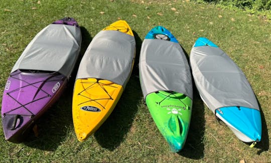 9'5 Yellow Pelican Kayak Rental in Acworth, Georgia