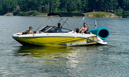 Jet boat w/ water sports at Raccoon Lake, Indiana 