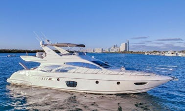 Azimut Flybridge 62' luxury yacht for rent in Miami-Ft. Lauderdale