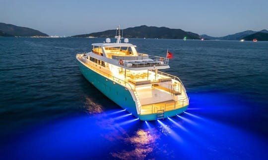 Megayacht personalizado de 40 metros com 6 cabines em Mugla, Turquia