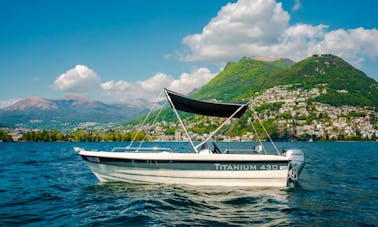 Titanium 430 para alugar no Lago Lugano