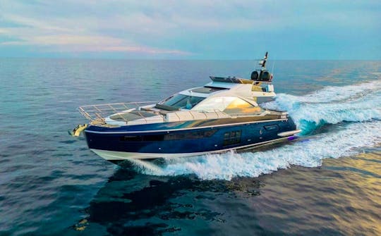 Sporty Azimut S7 Motor Yacht In Podstrana, Includes Skipper and Hostess