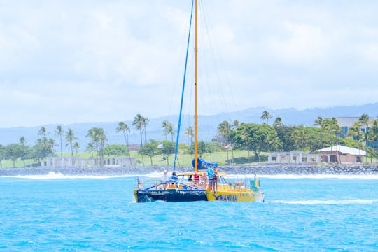 Cerimônia matinal privada em Honolulu Sail Catamaran Charter em Oahu, EUA