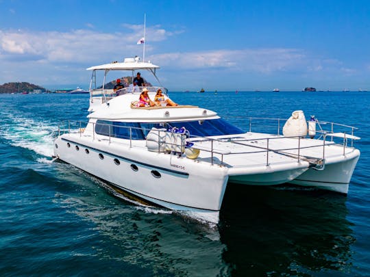 Excursion en catamaran à moteur de 48 pieds à Taboga pour 20 personnes !