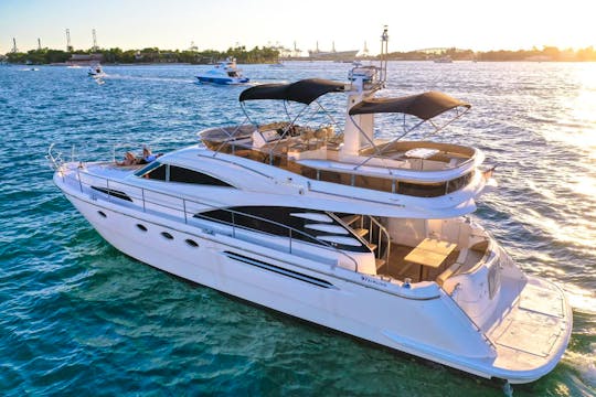 Rent a 70' Yacht Fairline #GMB70FAIR at Costa Mujeres