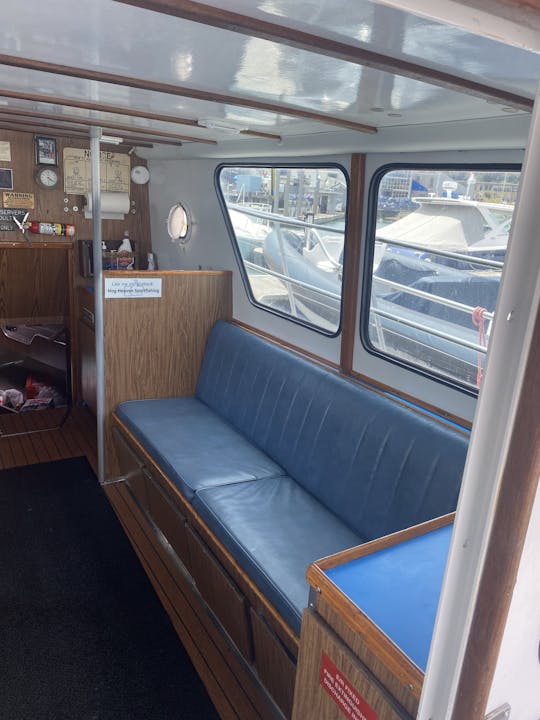 Parties and bay cruises on San Francisco Bay with the 43' Delta Yacht