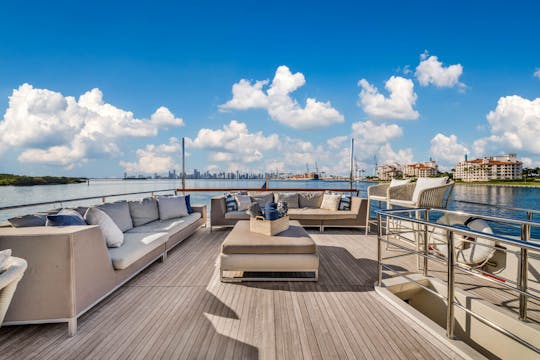 Deal of the Week! 97' San Lorenzo Yacht for Rent in Miami, Florida.