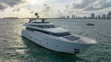 Deal of the Week! 97' San Lorenzo Yacht for Rent in Miami, Florida.