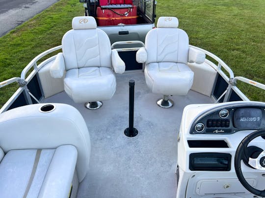 ~The Blue Lagoon~ 20ft Pontoon Boat with 3 person tube & Fishing Seats 