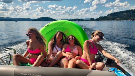 Coeur d'alene Lake Booze Cruise And BBQ With 22ft South Bay Pontoon