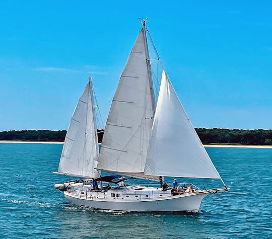 Captained sail on "Surprise", a beautiful and comfortable 50' wooden ketch