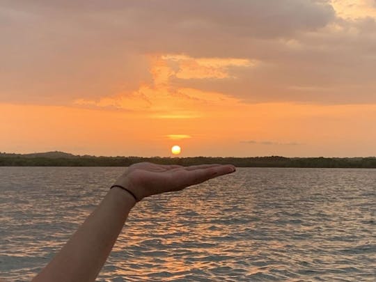 Sunset Tour In The Bay Of Cartagena On 25ft Powerboat