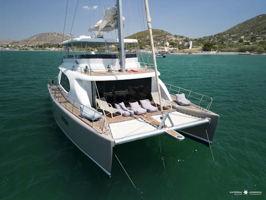 67ft Custom Luxurious Catamaran Rental in Athens, Aigina, Agkistri