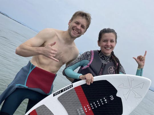 Wakesurfing at Lake Biwa!! Just 25 mins from Kyoto!