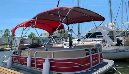 22ft Pontoon Suntracker Party Barge DLX 10 people in Bay Pines. Gas included!