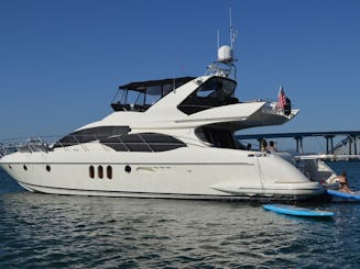 65' Azimut Flybridge Power Mega Yacht Charter in San Diego, California