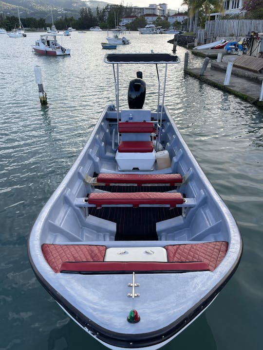 Perfect center console for fishing and beach trips