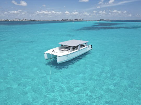 Catamarán de lujo para 60 personas, 50 pies, perfecto para grupos grandes.