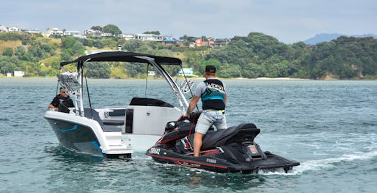 Jet Ski Into A Powerboat In Seconds