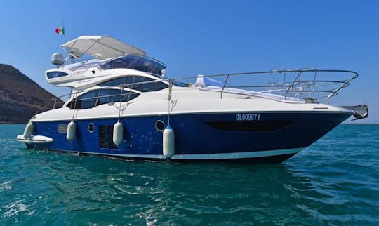 BEST CHARTER IN CABO 38 AZIMUT YACHT WITH FLY BRIDGE