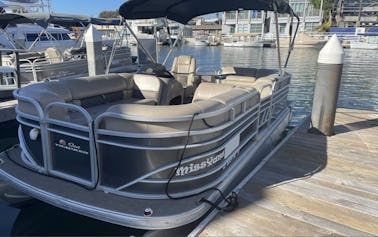 Set Sail in Style: 20ft Pontoon Adventure for 10 in Newport Beach!