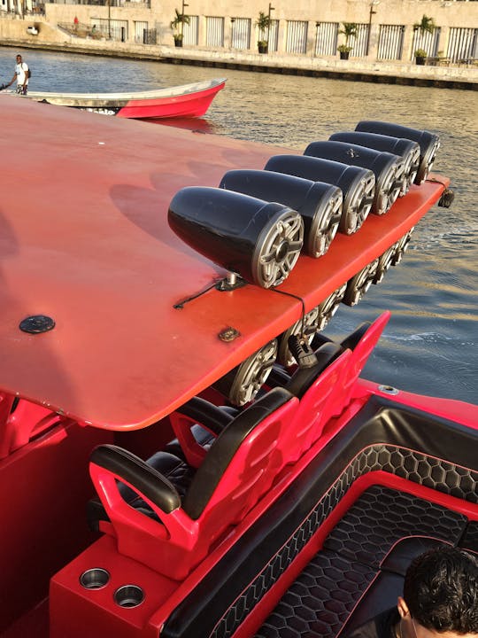 Lamborghini Custom Speedboat Rental in Cartagena Bay