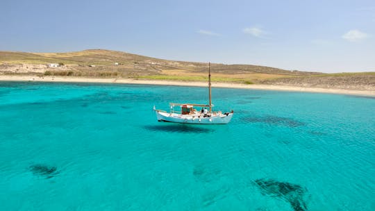 Daily boat tours around the island of Mykonos