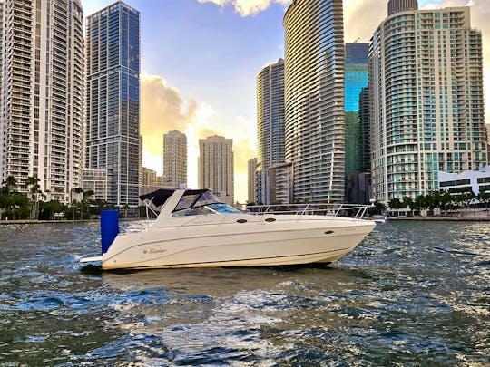 Miami Private Yacht trip on a Rinker Yacht 37ft (1 HOUR FREE)