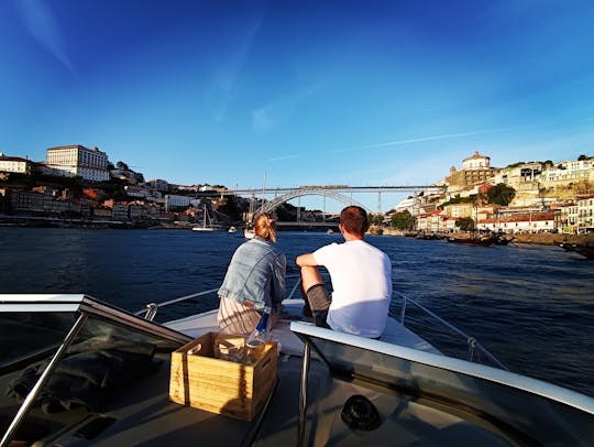 Excursion privée en bateau, pont D.Luís et Ribeira, 1h, prix de groupe jusqu'à 6px