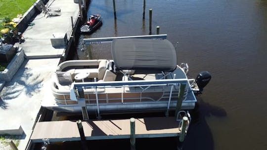 Dive Into Luxury & Adventure with Our 24' Bentley Pontoon in Cape Coral Florida