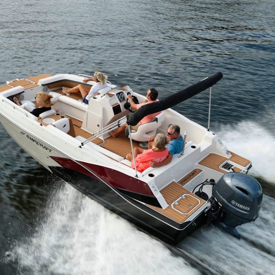Up To 14 Total Luxury Deck Boat With Amazing Stereo, Touch Screen GPS, and Sink