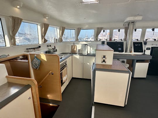 Luxury Skippered Catamaran in the Ionan Sea