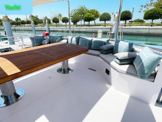 Luxury Yacht Charter with a Crew, 144ft, 25 guests in Abu Dhabi