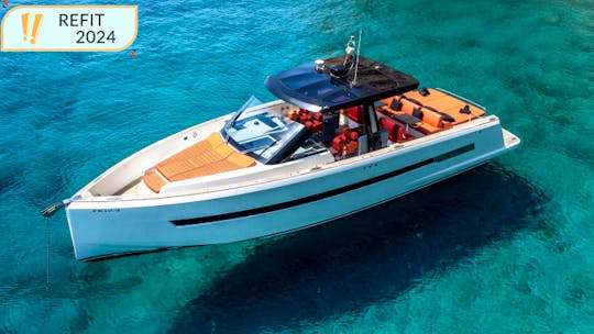 Fjord 48 Slice Motor Yacht Rental in Eivissa, Illes Balears