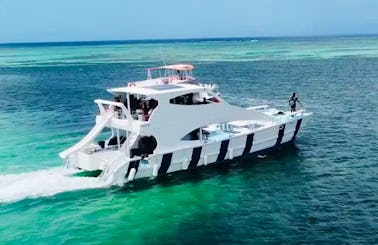 RENT THIS BEAUTIFUL  CATAMARAN 65FT TOTALLY PRIVATE FOR YOU 🏝️☀️🥂🥳