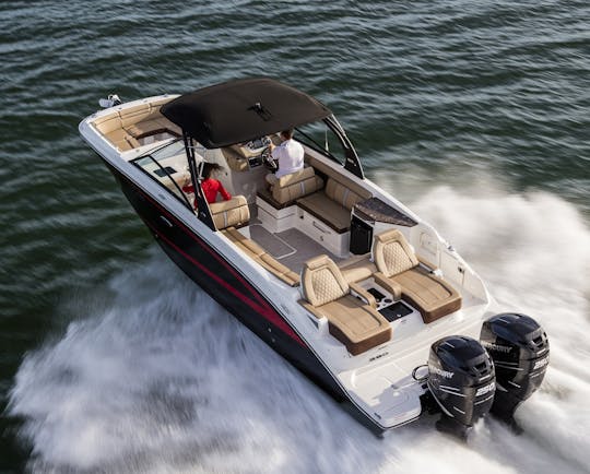 Sundeck Sea Ray 290 de luxe de 29 pieds à louer à Newport Beach, en Californie. (CARTE 2024-0067)