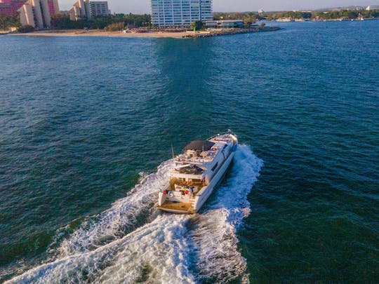 VITA | Luxury Ferreti 80 ft Motor Yacht, Ideal Experience in Puerto Vallarta.