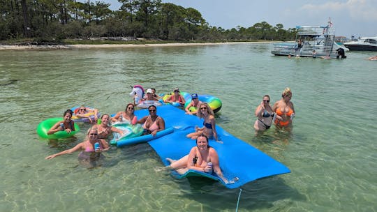 Tiki Boat Excursion Crab Island - 4 Hour Private