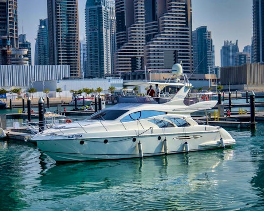 50ft Azimut Koli Motor Yacht Rental in Dubai, United Arab Emirates