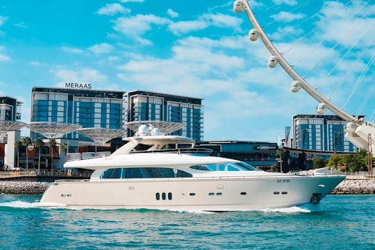 98ft Paramount A3 Power Mega Yacht Rental in Dubai, United Arab Emirates
