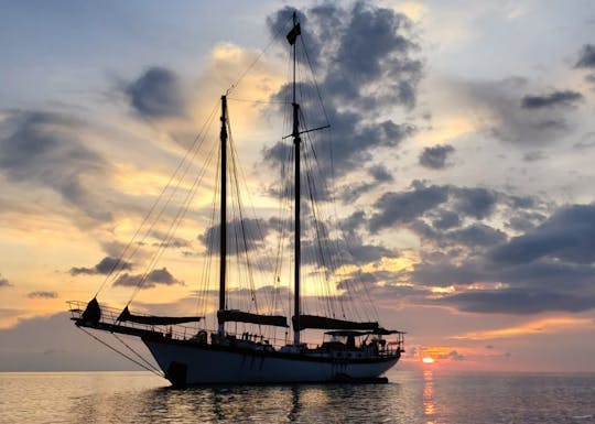 Goélette privée abordable pour les croisières au coucher du soleil, les nuitées et les séances photos