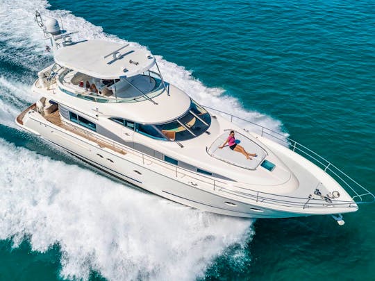 Explore Fort Lauderdale on 68ft Fairline Mega Yacht! 