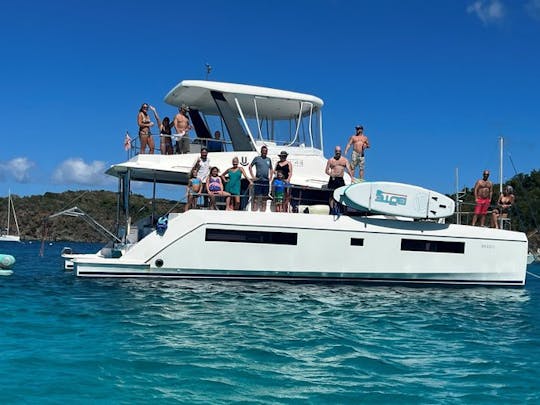 Cruise the Caribbean Like A Rockstar with 43' Luxury Power Catamaran