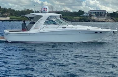 Visit Saona Island in this 37ft Sea Ray Motor Yacht
